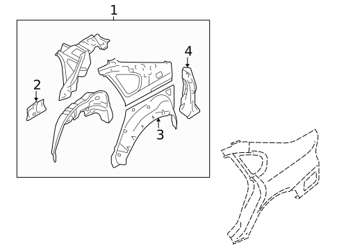Inner Structure for 2006 Subaru Legacy #0