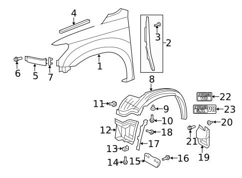 Fender & Components for 2007 Toyota Tundra #0