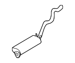 15046520 - Exhaust: Muffler W/Tailpipe for Chevrolet: Blazer | GMC: Jimmy | Oldsmobile: Bravada Image