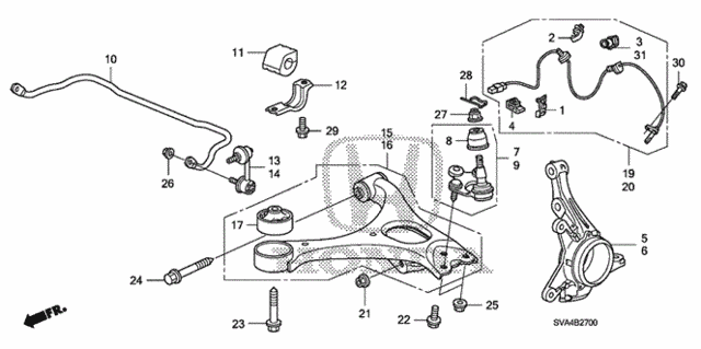 Front Knuckle for 2010 Honda Civic #0