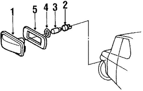 Side Marker Lamps for 1990 Saab 900 #0