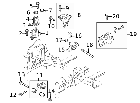 Engine & Trans Mounting for 2018 Hyundai Accent #0