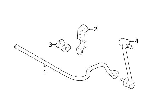 Stabilizer Bar & Components for 2001 Toyota Avalon #1