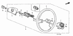 78510SH2A92ZA - : Wheel, Steering *NH1L* (Black) for Honda Image