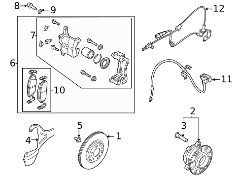 Rear Brakes for 2025 Kia K5 #1