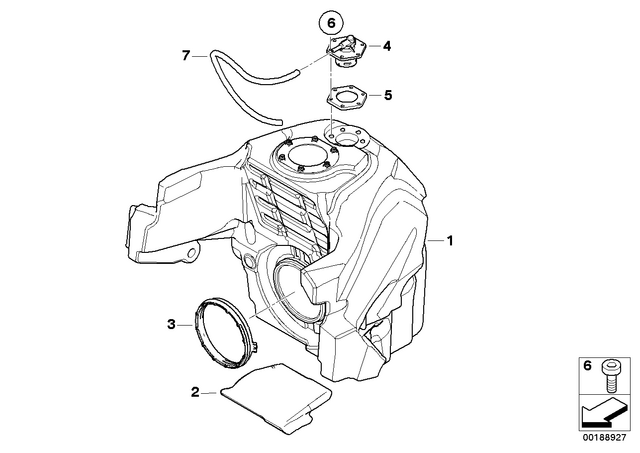 16117711030 - : Fuel Tank for BMW-Motorrad Image