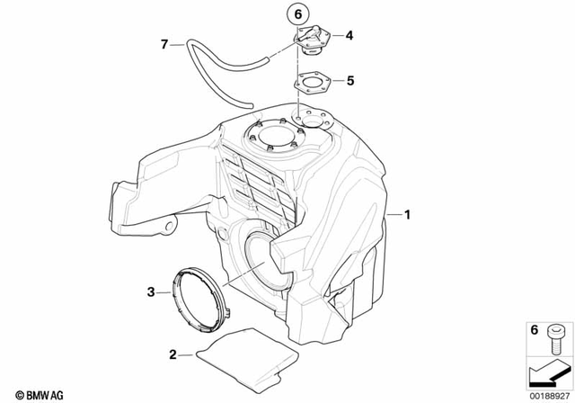 16117711030 - : Fuel Tank for BMW-Motorrad Image