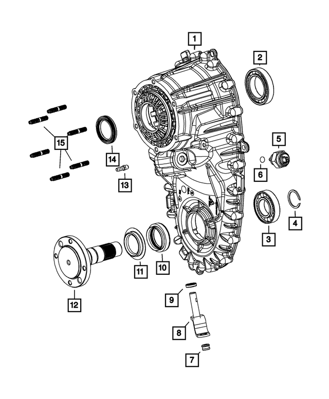 68210219AB - BW 44-47; Transfer Case: Front Case Half for Mopar Image