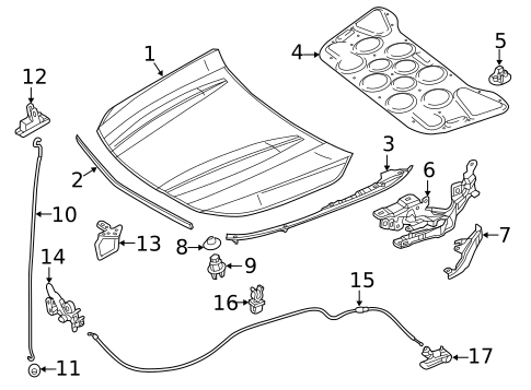 Hood & Components for 2015 Mercedes-Benz CLA45 AMG #0