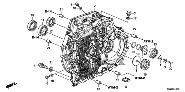 AT Torque Converter Case (5AT) for 2012 Honda Civic #0