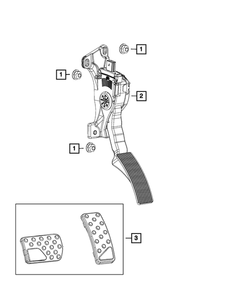 Accelerator Pedal for 2022 Jeep Grand Cherokee WK #0