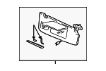 9193375 - Body: Sun-visor for Volvo: 850, S70, V70 Image
