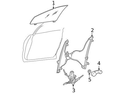 Front Door for 2004 Dodge Grand Caravan #1