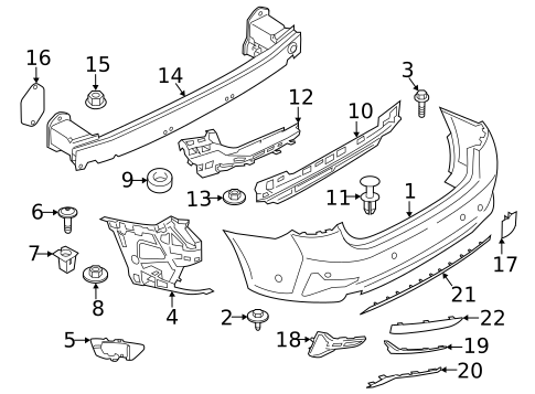 Bumper & Components - Rear for 2020 BMW 330i #3