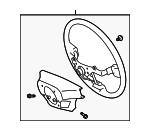 4510030B90C4 - : Steering Wheel for Lexus: GS450h, GS460 Image