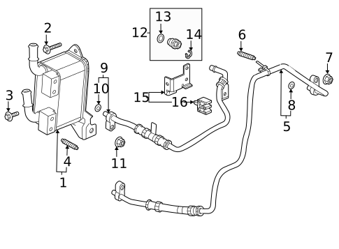 Trans Oil Cooler for 2023 Buick Encore GX #1