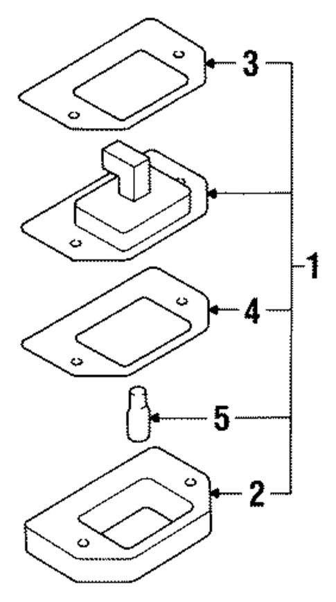 License Lamps for 1994 Mitsubishi Diamante #1