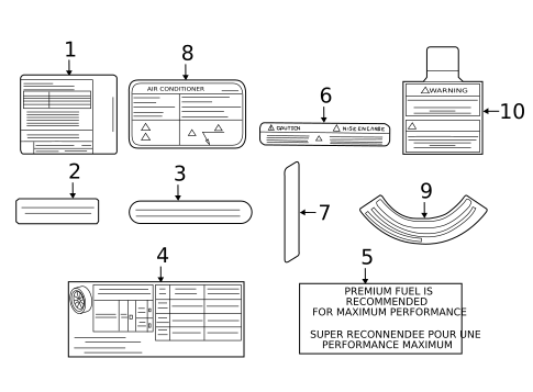 Labels for 2023 Nissan Maxima #0