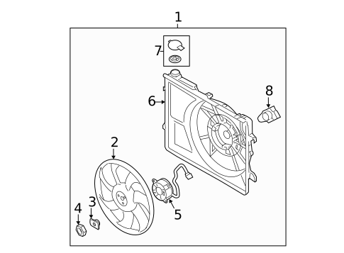 Cooling Fan for 2013 Hyundai Elantra Coupe #0