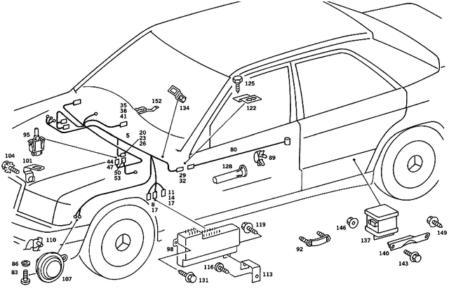 195452928 - Electrical System: Receptacle Housing for Mercedes-Benz Image image