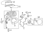 2968111200 - Body: Frame for Mercedes-Benz Image