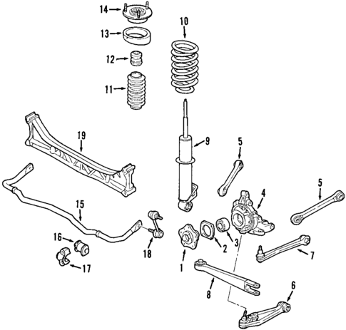 Rear Suspension for 1999 Porsche 911 #1