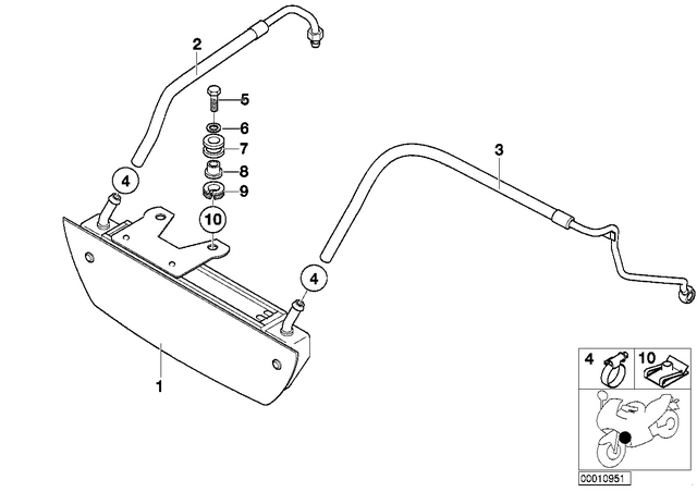17221342708 - Cooling: Clamp - Fbs 19/12 for BMW-Motorrad Image