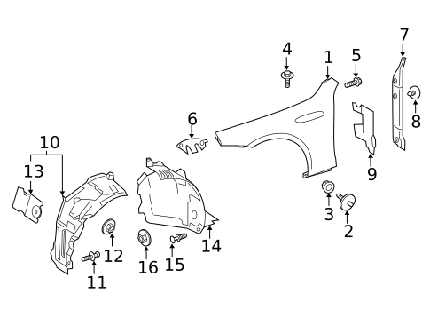 Fender & Components for 2021 Mercedes-Benz AMG&reg; GT 43 #0
