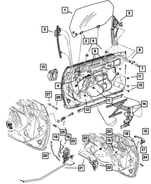 Front Door for 2004 Chrysler PT Cruiser #1