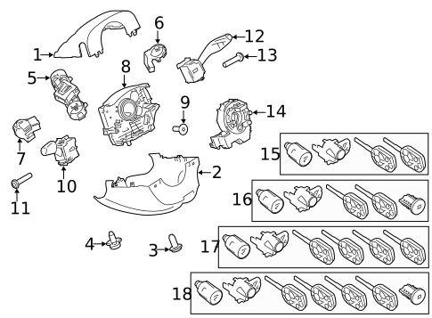 Ignition Lock for 2014 Ford Transit Connect #0