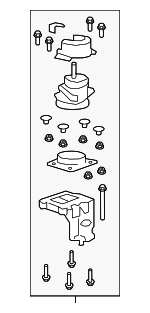 ZZDA39040 - Engine: Rear Mount for Mazda Image