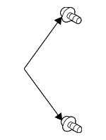 9015960413 - Body: Lower Quarter Trim Screw for Lexus: GX460 Image