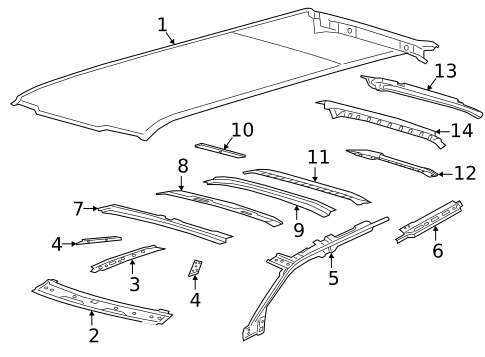 Roof & Components for 2018 Lincoln Navigator #0