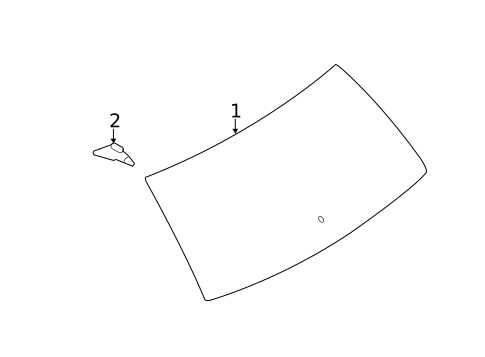 Glass - Lift Gate for 2010 Ford Edge #0
