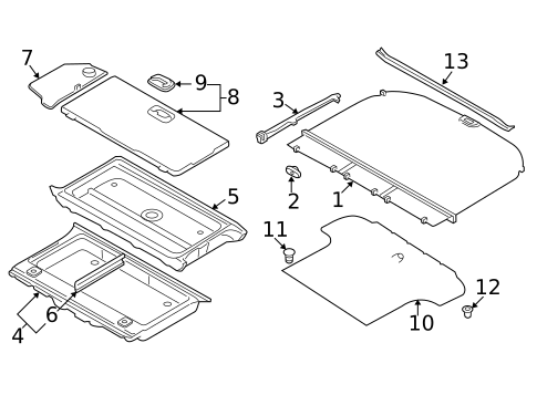 Interior Trim - Rear Body for 2002 Mitsubishi Montero Sport #0
