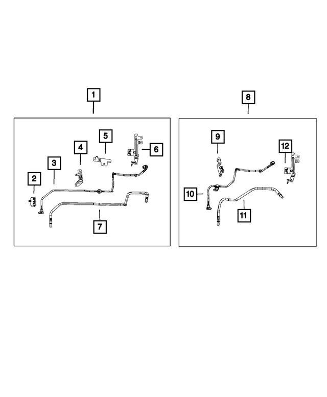 52030224AH - Fuel: Fuel Supply And Vapor Line Bundle for Mopar Image