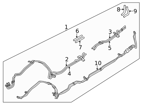 Rear AC Lines for 2023 Genesis GV80 #0