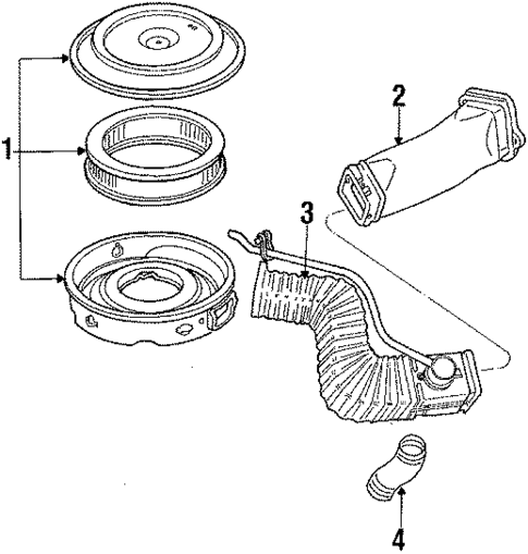 Air Inlet for 1986 Ford Bronco #1