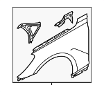 66310D2000 - : Fender for Hyundai Image