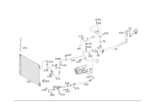 Refrigerant Line Arrangement for 2018 Mercedes-Benz AMG GT R #0