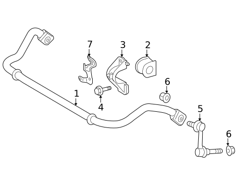 Stabilizer Bar & Components for 2014 Lexus LS600h #0