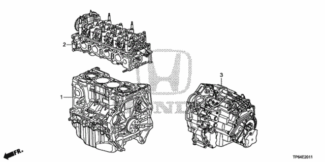 Engine Assy. - Transmission Assy. (L4) for 2012 Honda Crosstour #0