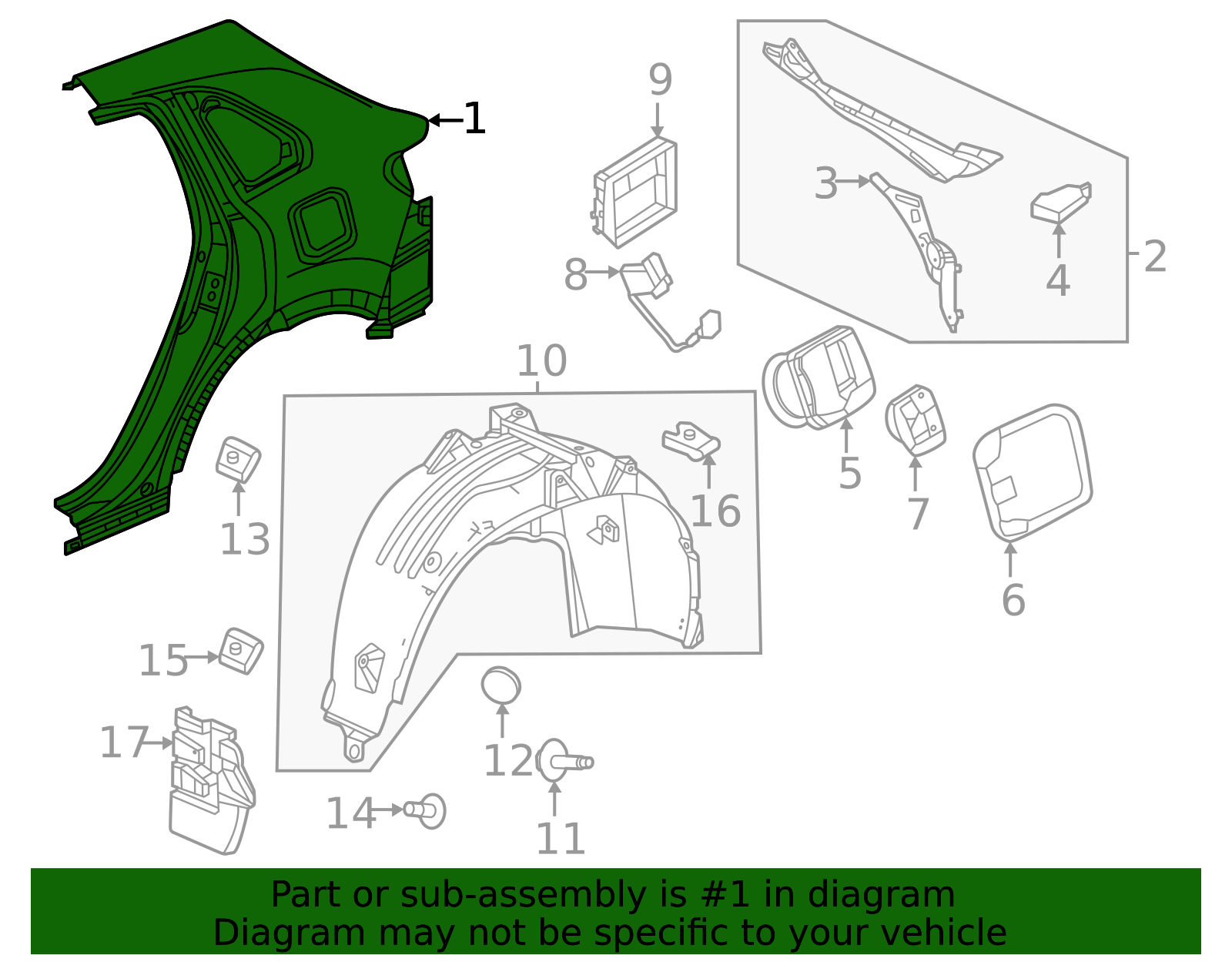 2023-2026 Honda HR-V Quarter Panel 04646-3W0-A00ZZ | Honda Factory