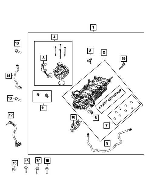 Manifolds and Vacuum Fittings for 2022 Jeep Renegade #2