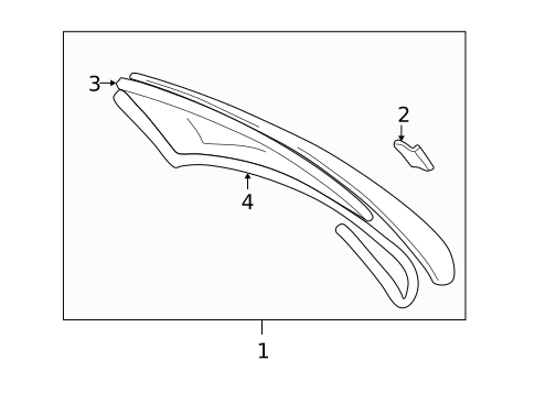 Glass & Hardware for 2000 Toyota MR2 Spyder #0