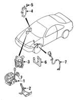 476004B000 - Electrical: Actuator for Nissan: 200SX, Sentra Image