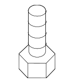 865793K000 - Body: Bumper Cover Screw for Hyundai Image