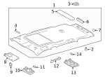 7434804030B0 - Body: Sun Visor Holder for Toyota Image