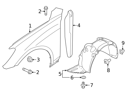 Fender & Components for 2015 Hyundai Genesis #0