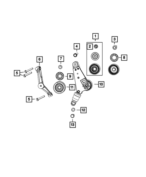 Pulleys and Related Parts for 2024 Jeep Wrangler #0